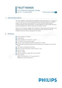 74LVT16646ADL Datasheet Pagina 2