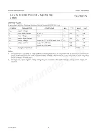 74LVT32374EC/G Datasheet Page 6