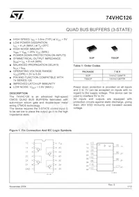 74VHC126TTR數據表 封面