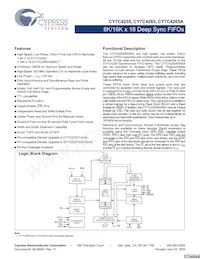 CY7C4255-15AXC Datenblatt Cover