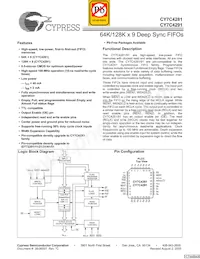CY7C4291-10JXC Datenblatt Cover