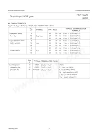 HEF4002BP Datasheet Pagina 3