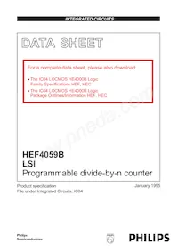 HEF4059BT Datasheet Copertura