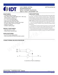 IDT74LVC541AQG Datenblatt Cover