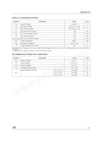 M74HC174RM13TR Datasheet Page 3