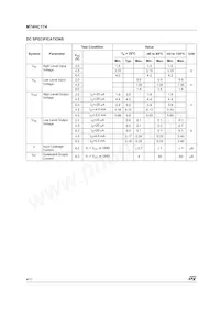 M74HC174RM13TR Datasheet Pagina 4