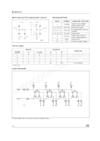 M74HC175B1R Datasheet Page 2
