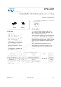 M74HC365TTR Datasheet Cover