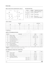 M74HC366RM13TR Datasheet Pagina 2