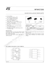 M74HC7266RM13TR Datenblatt Cover