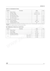 M74HC73TTR Datasheet Pagina 3