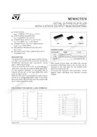 M74HCT574RM13TR Datasheet Cover