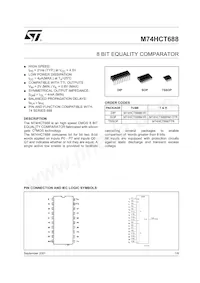 M74HCT688RM13TR Datasheet Cover