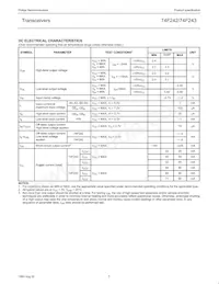 N74F243D Datasheet Page 5