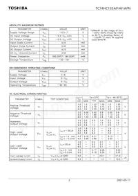 TC74HC132APF Datenblatt Seite 2