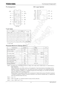 TC74VHCT74AFTEL Datasheet Pagina 2