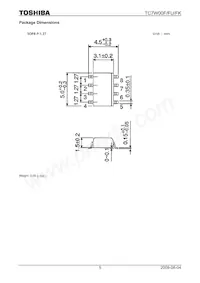 TC7W00FKTE85LF數據表 頁面 5