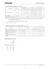 TC7WH14FU(TE12L) Datasheet Page 4