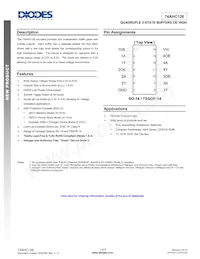 74AHC126T14-13 Datasheet Cover