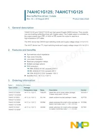 74AHCT1G125GW Datasheet Pagina 2