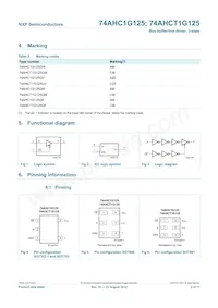 74AHCT1G125GW Datasheet Pagina 3