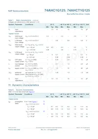 74AHCT1G125GW Datasheet Pagina 6