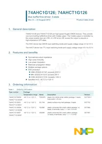 74AHCT1G126GW Datasheet Pagina 2