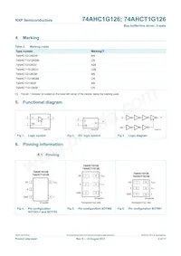 74AHCT1G126GW Datasheet Pagina 3