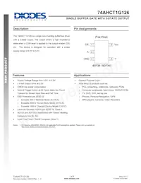 74AHCT1G126W5-7 Datenblatt Cover