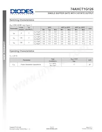 74AHCT1G126W5-7 Datasheet Page 5