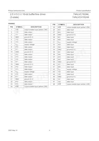 74ALVCH16244DGG Datasheet Pagina 4