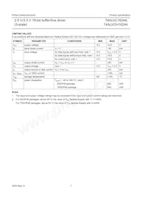 74ALVCH16244DGG Datasheet Pagina 7