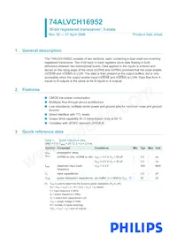 74ALVCH16952DGG:11 Datenblatt Seite 2