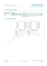 74ALVCH16952DGG:11數據表 頁面 3