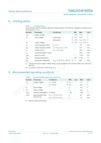 74ALVCH16952DGG:11數據表 頁面 9