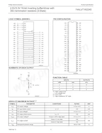 74ALVT162240DGG Datasheet Pagina 3