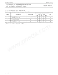 74ALVT162240DGG Datasheet Page 6