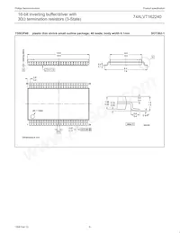 74ALVT162240DGG Datasheet Page 9