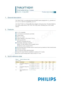 74ALVT16241DGG Datasheet Copertura