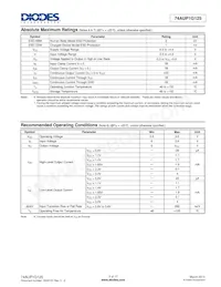 74AUP1G125FX4-7 Datasheet Pagina 3