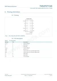 74AUP2T1326GF Datasheet Page 4