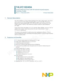 74LVC16240ADGG Datasheet Pagina 2