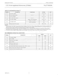 74LVT16543ADGG Datasheet Pagina 6