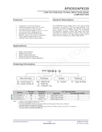 APX393SG-13 Datenblatt Cover