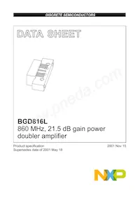BGD816L Datenblatt Cover