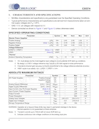 CS5374-CNZ數據表 頁面 4