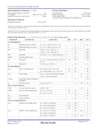 EL5444CUZ-T7 Datasheet Page 5