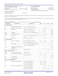 EL5444CUZ-T7 Datasheet Pagina 5