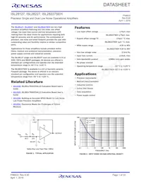 ISL28127FBZ-T7A Datenblatt Cover