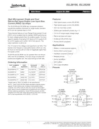 ISL28266FUZ Datasheet Copertura